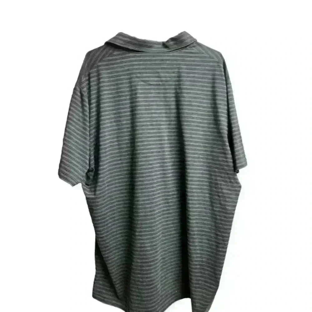 Polo Ralph Lauren Performance Short Sleeve Shirt Black Gray Striped Size XXL‎